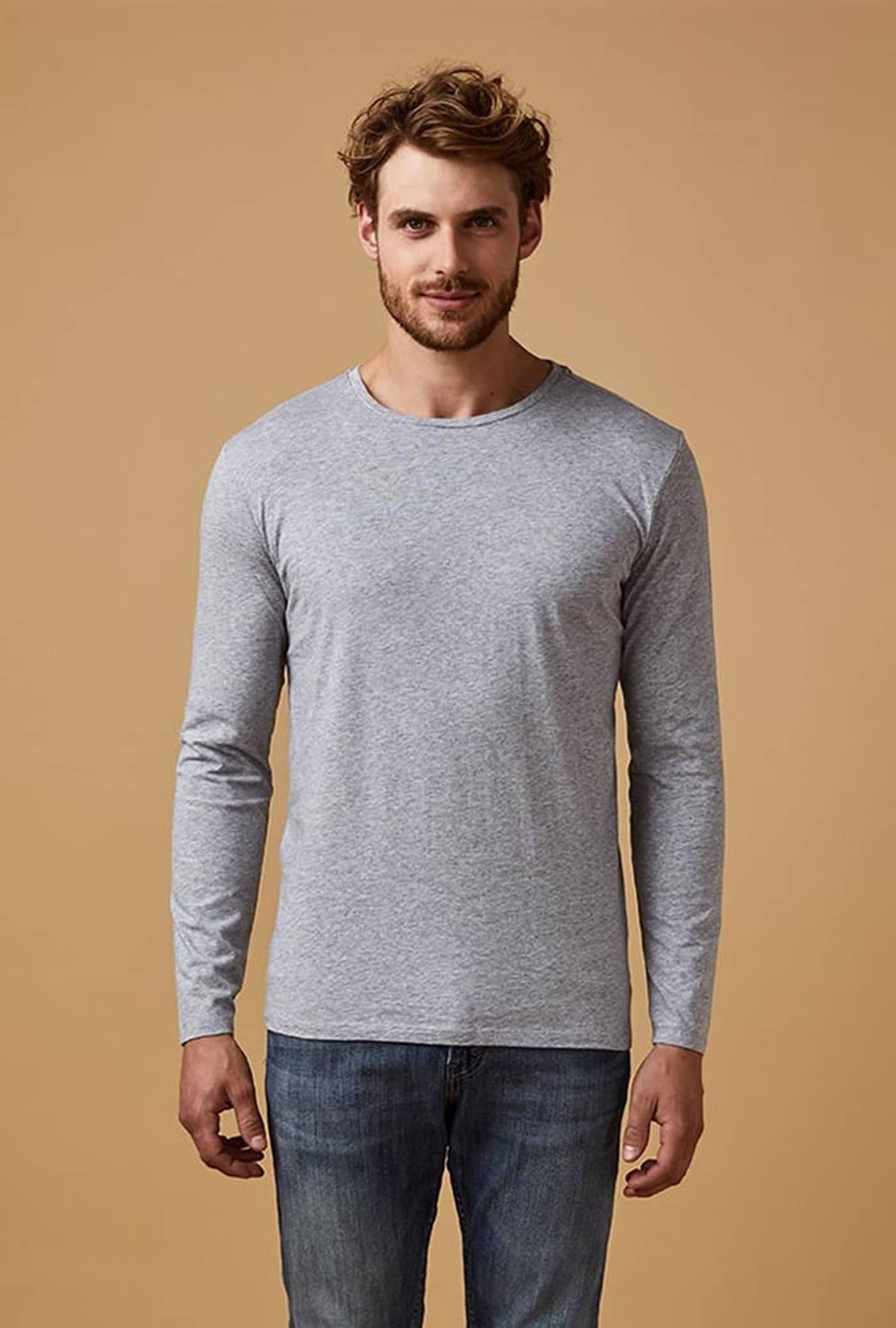 Men´s Roundneck T-Shirt Long Sleeve