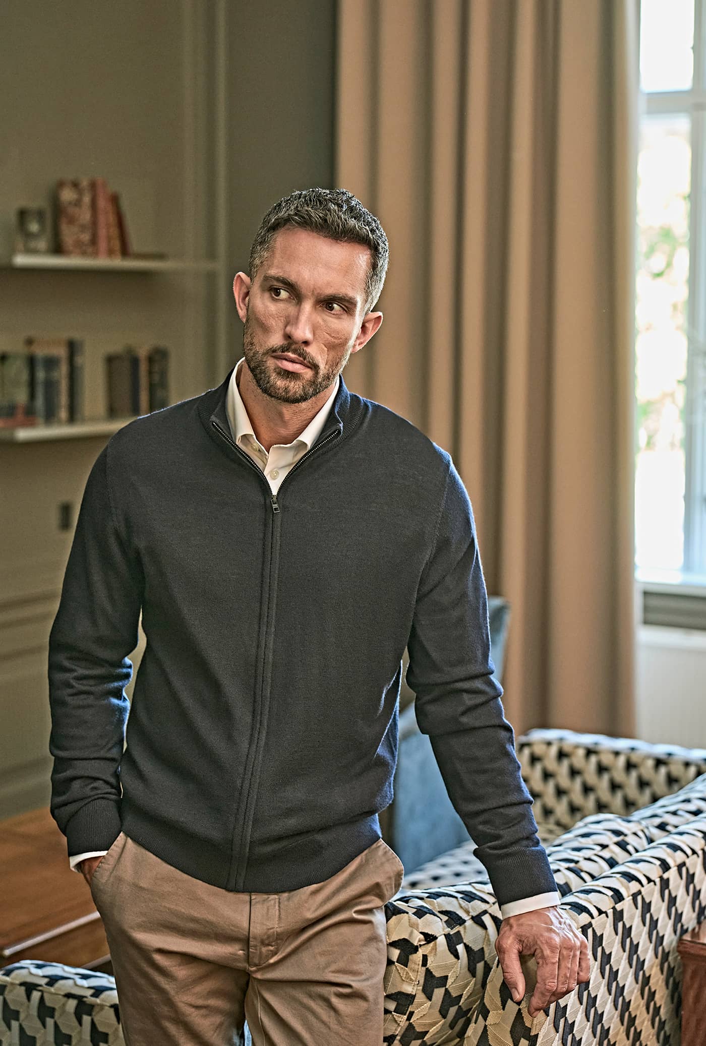 Full Zip Knit