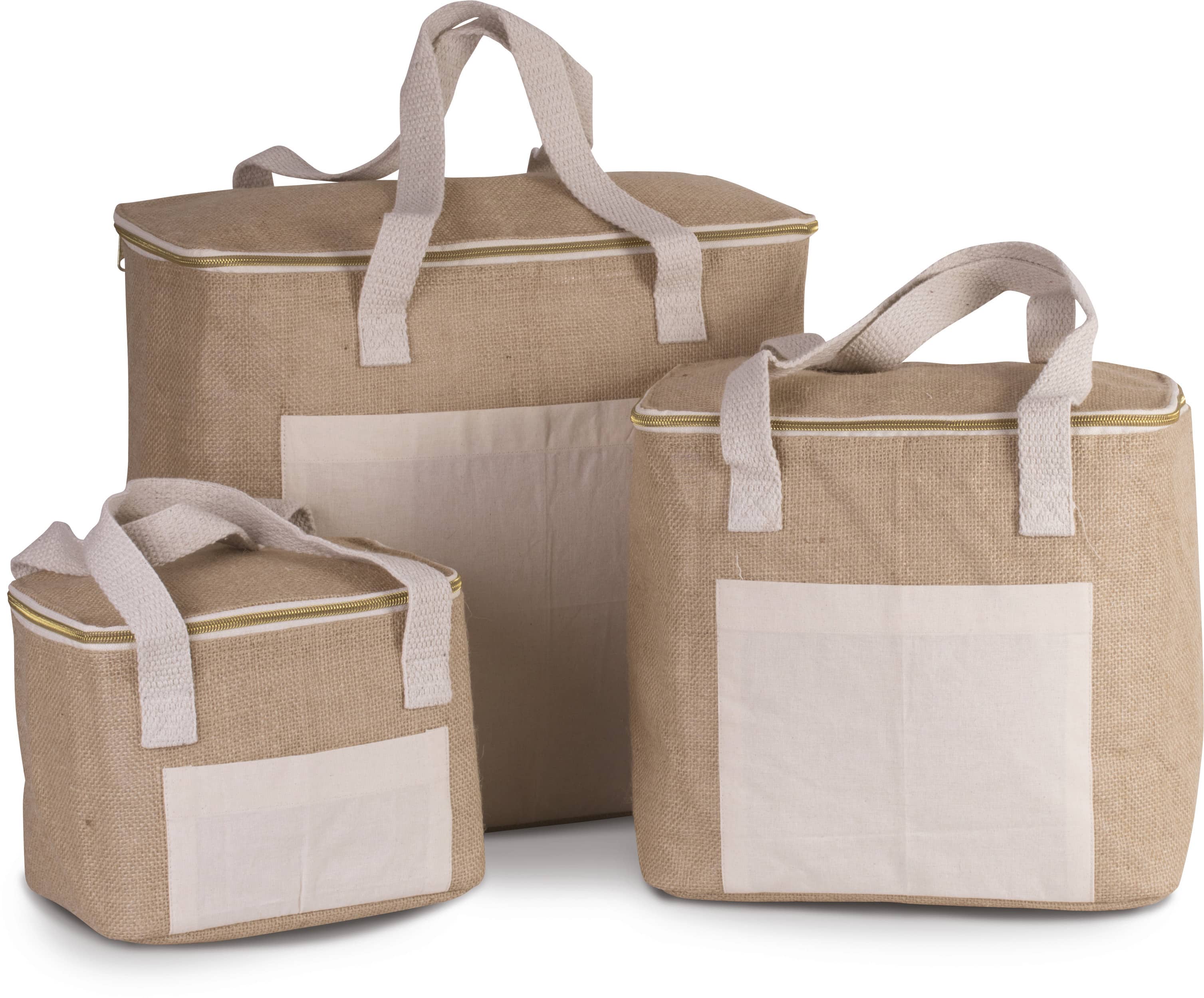 Kleine Kühltasche aus Jute