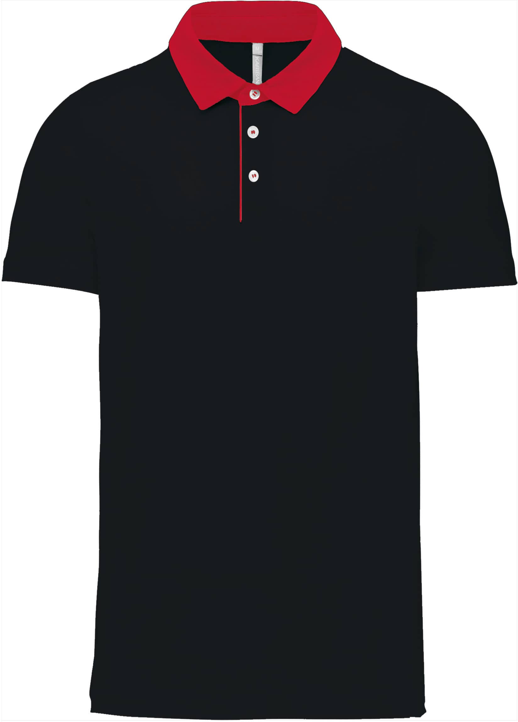Zweifarbiges Jersey-Polohemd für Herren