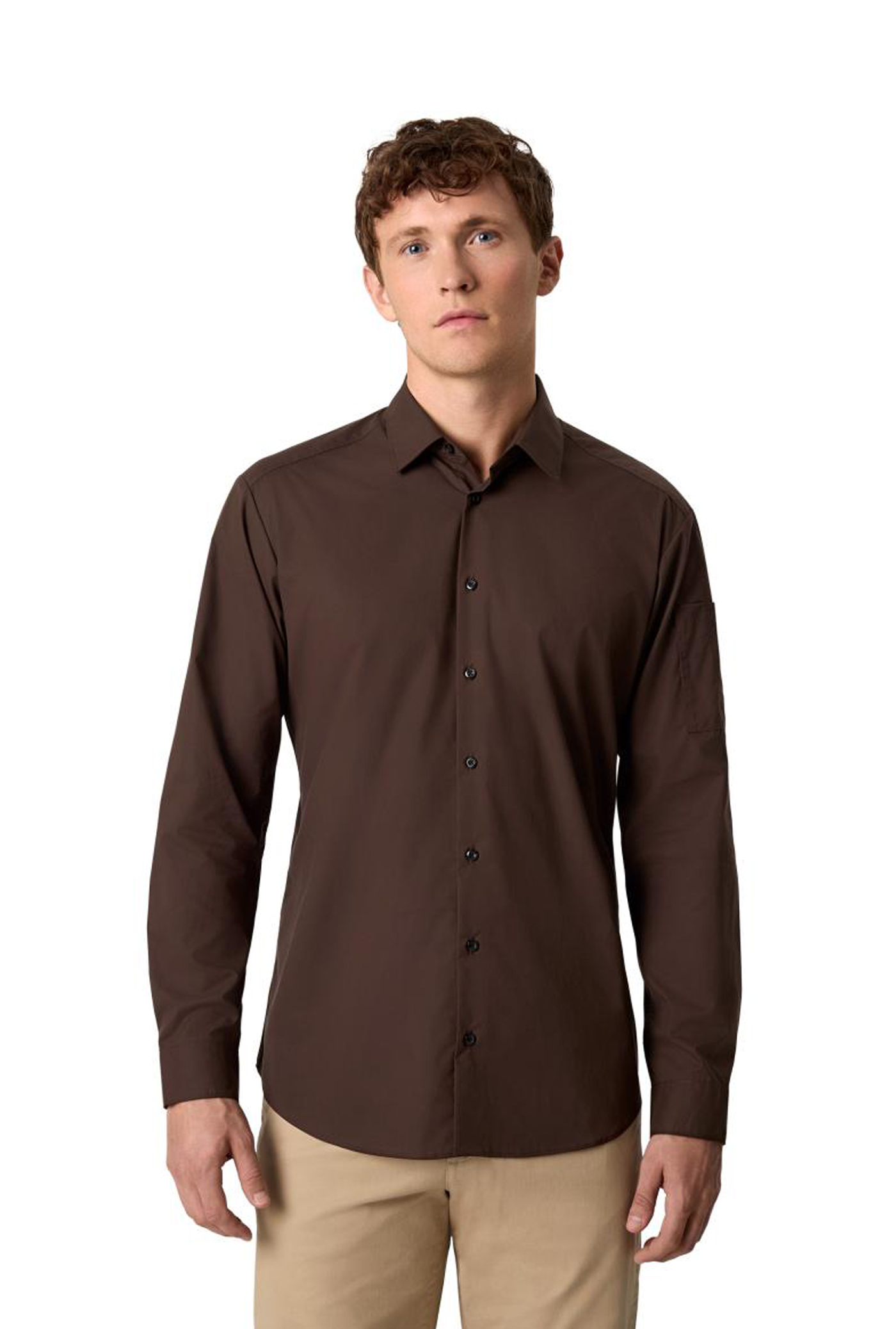 Seven Seas Poplin Stretch Herren Hemd