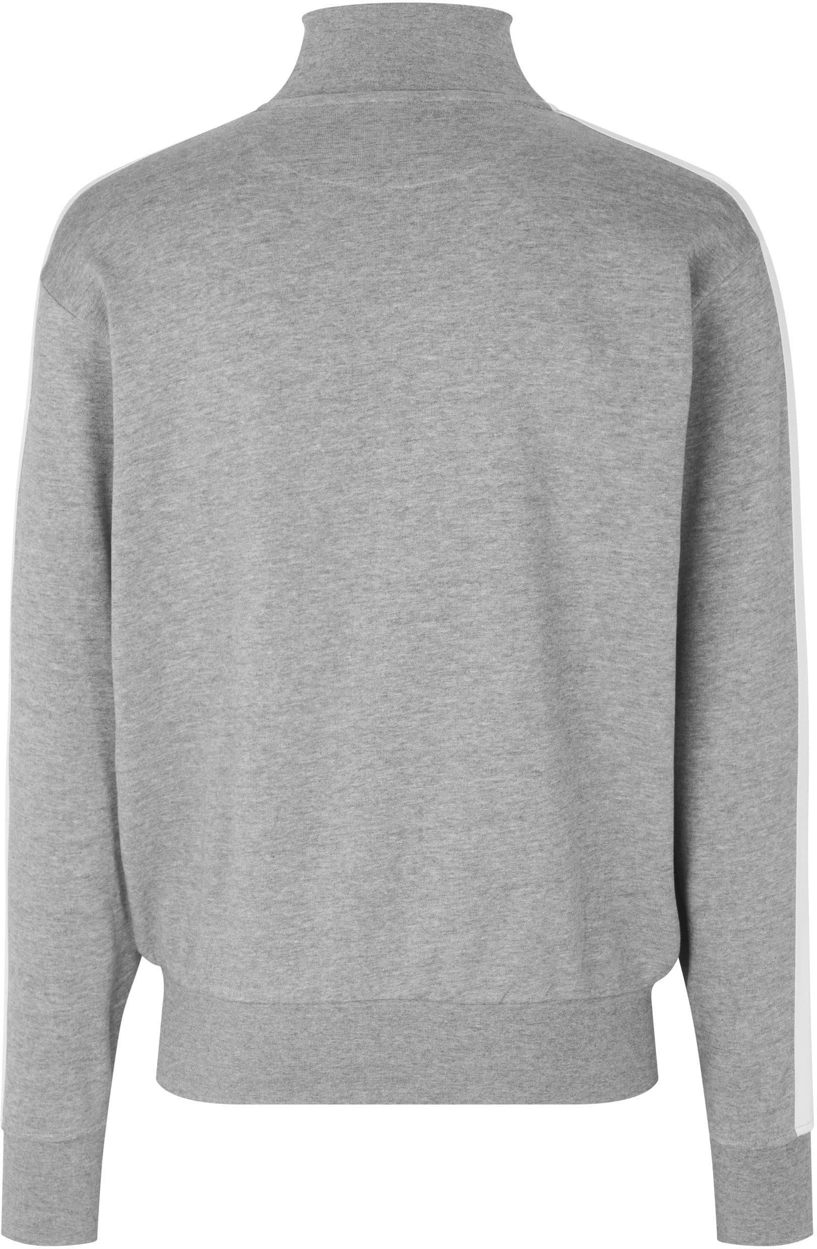 Klassische Kontrast Sweatjacke