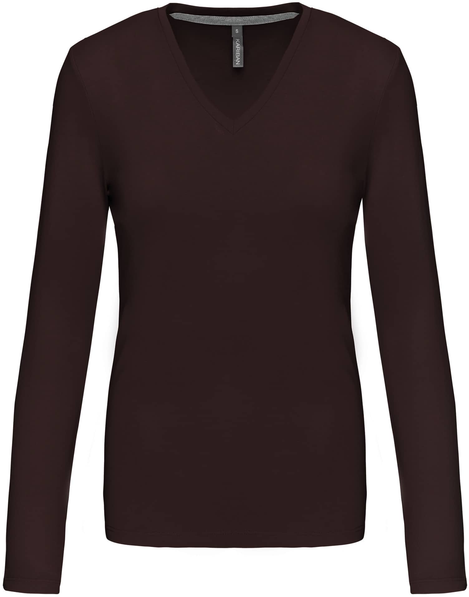Ladies` Longsleeve V-Neck T-Shirt