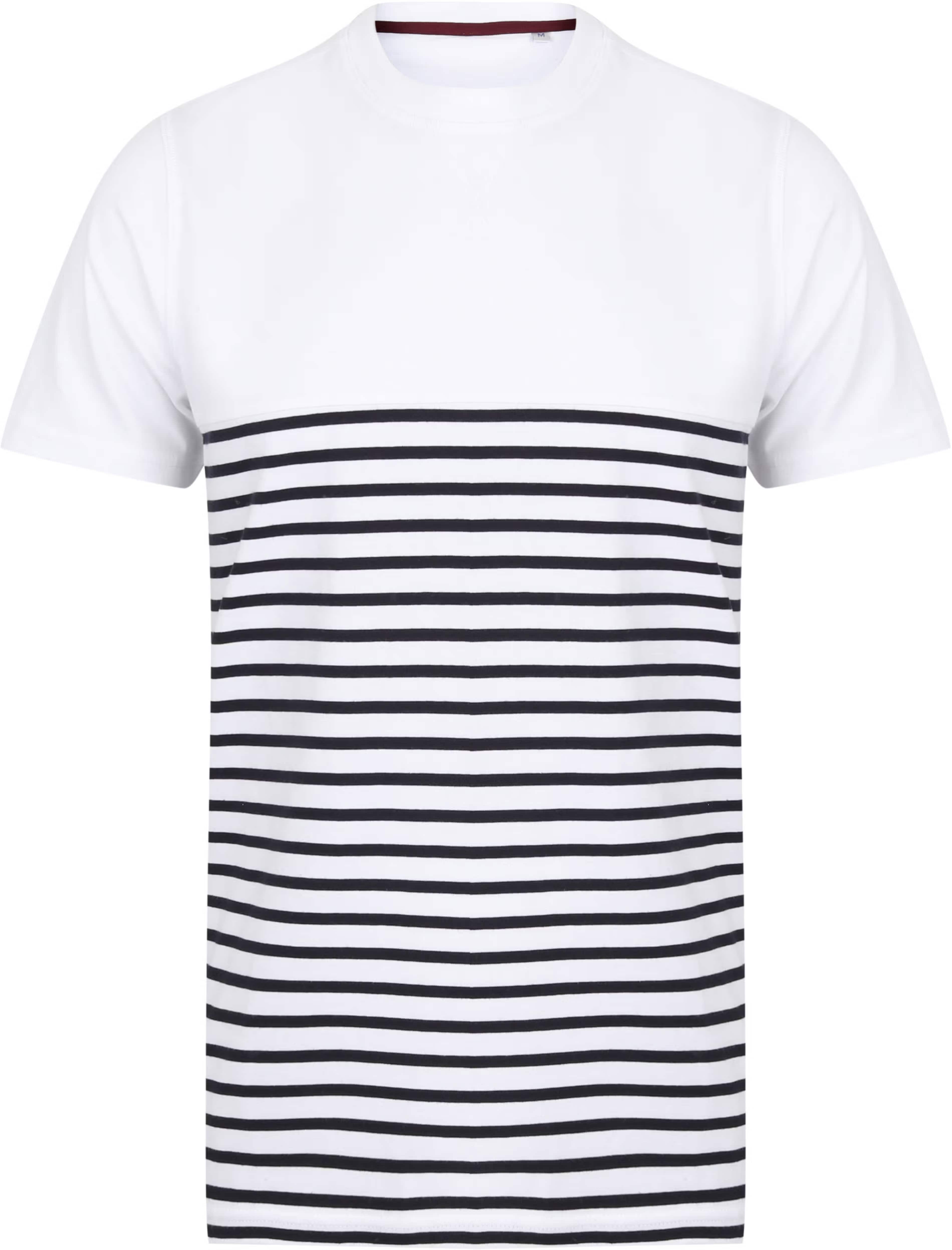 Breton T-shirt, kurzärmelig