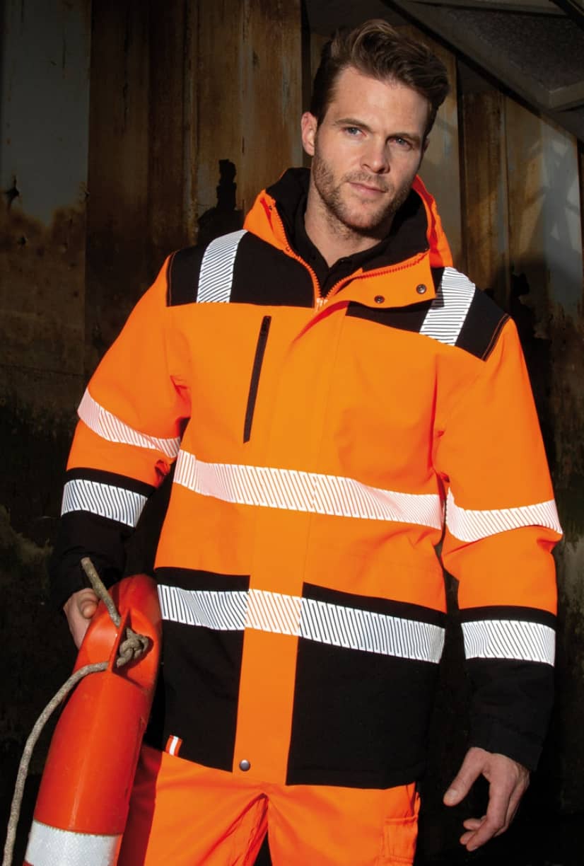 Printable Waterproof Softshell Safety Coat