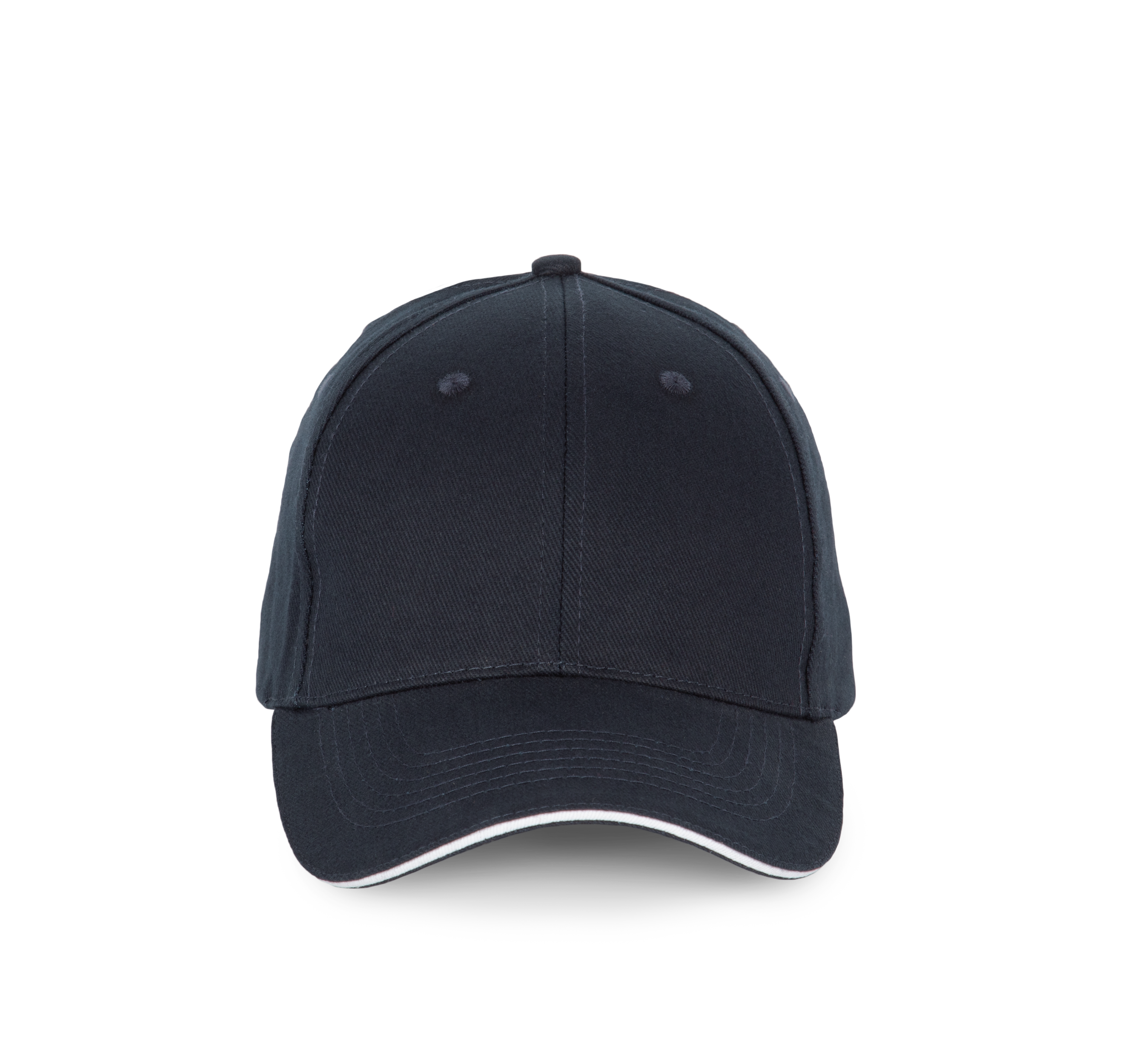 6-Panel-Kappe mit Kontrast-Sandwichschirm