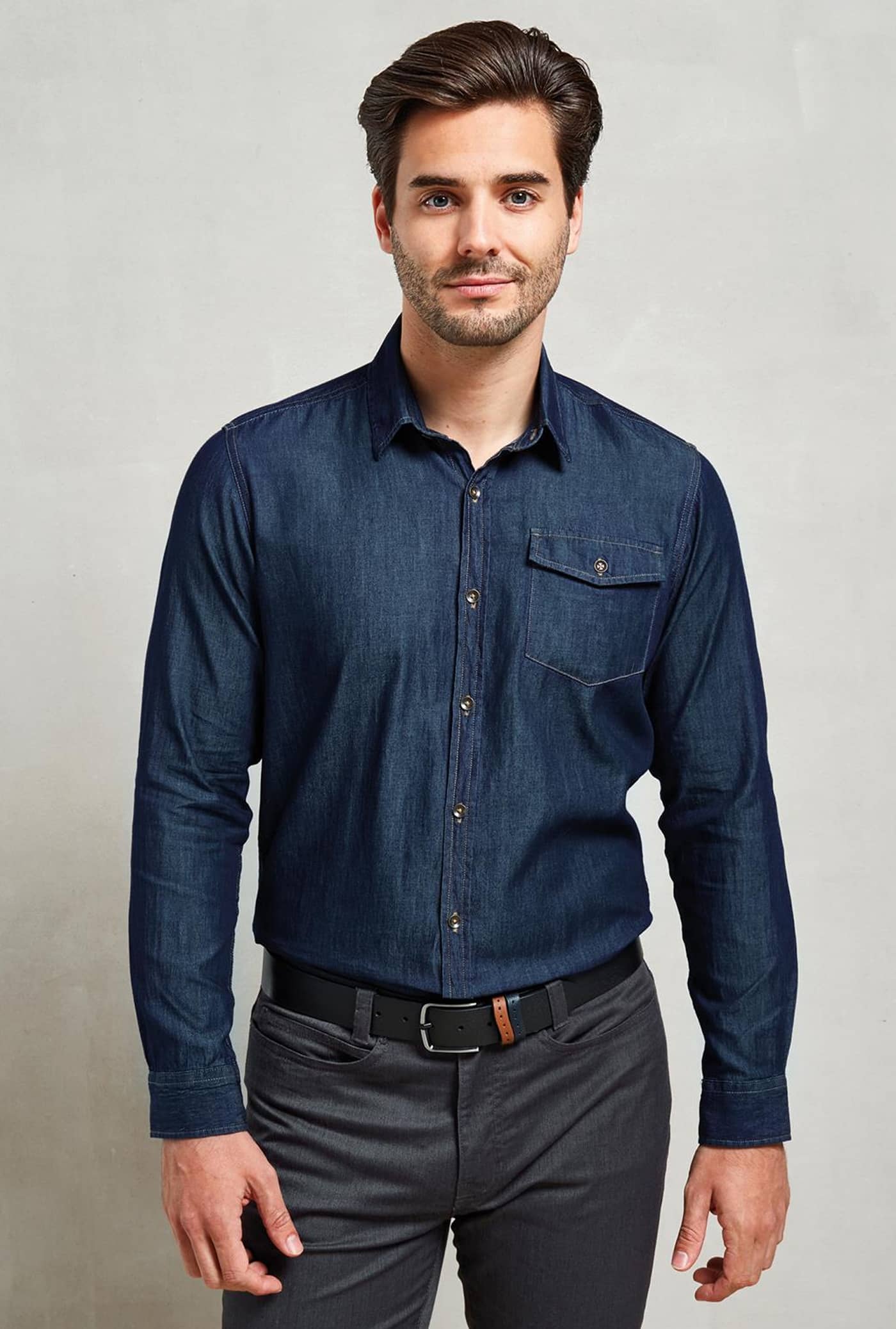 Men´s Jeans Stitch Denim Shirt