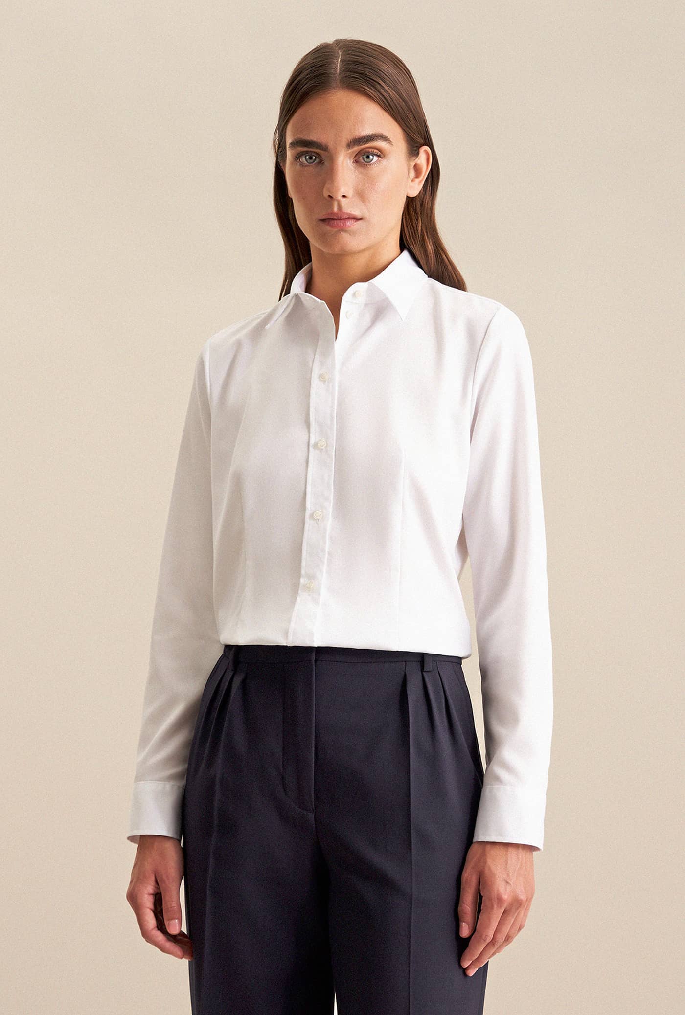Women´s Blouse Regular Fit Fine Twill Longsleeve