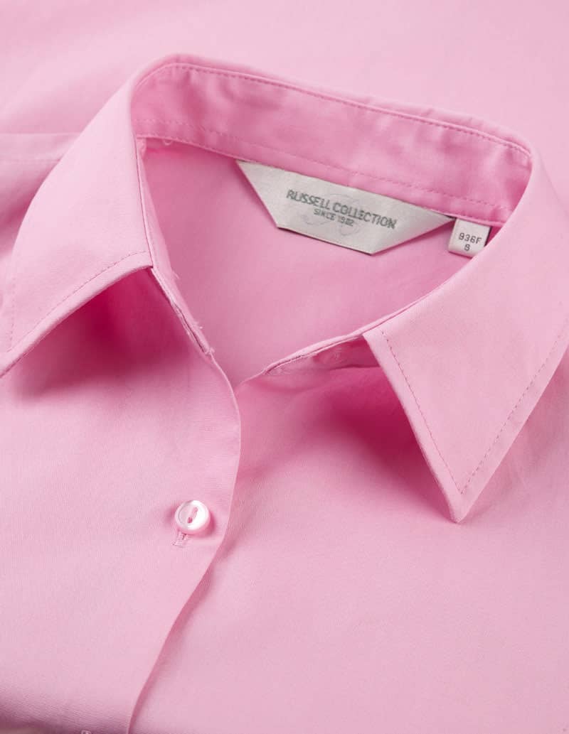 Ladies' Long Sleeve Classic Pure Cotton Poplin Shirt