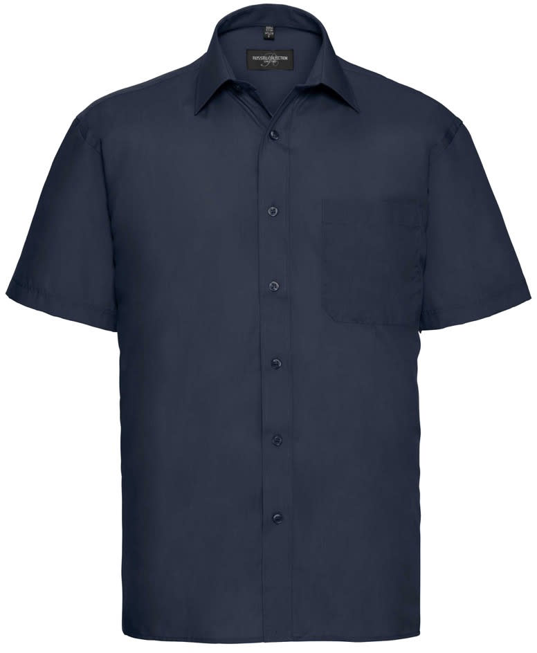 Men's Short Sleeve Classic Polycotton Poplin Shirt
