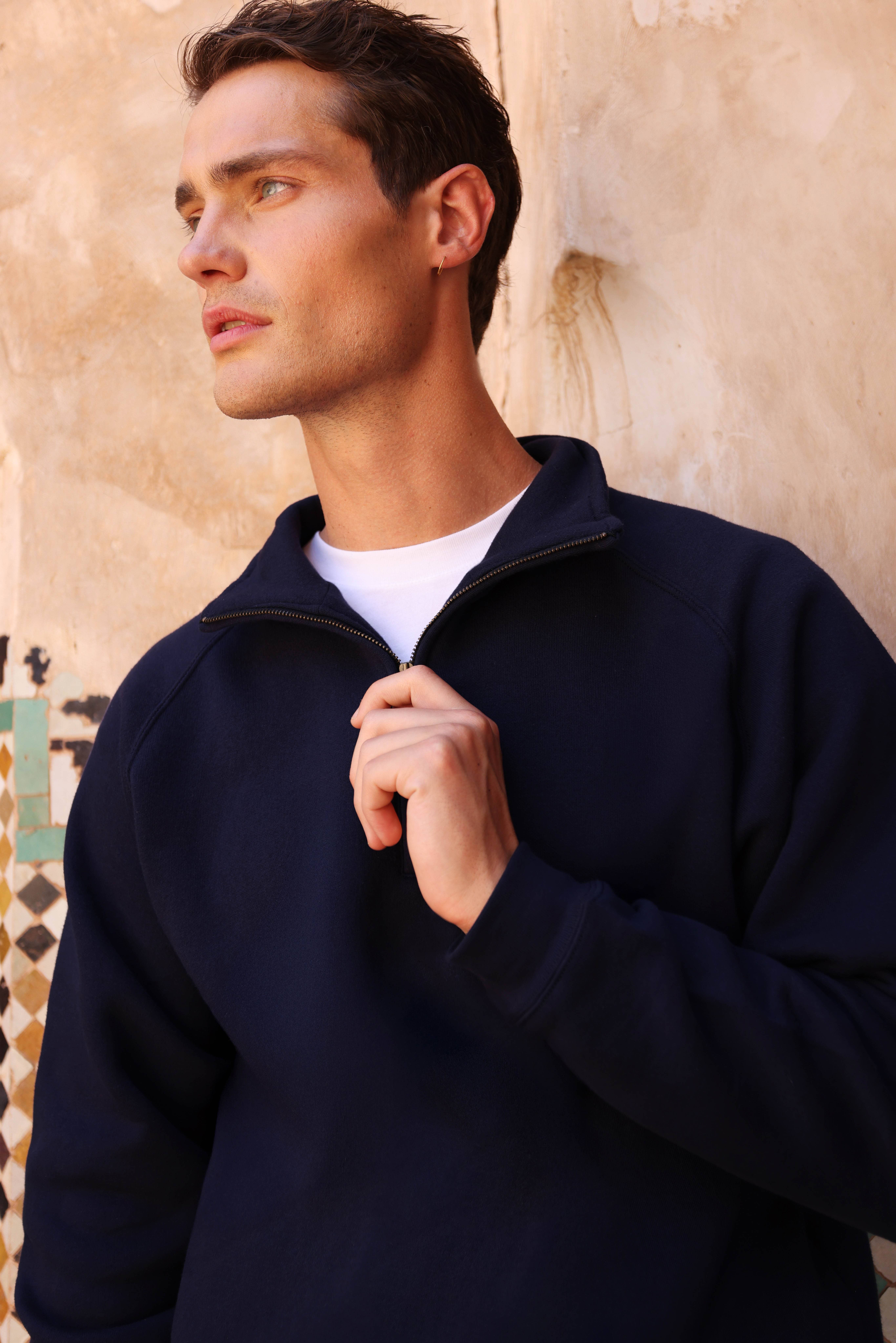Iconic Premium Zip Neck Sweat