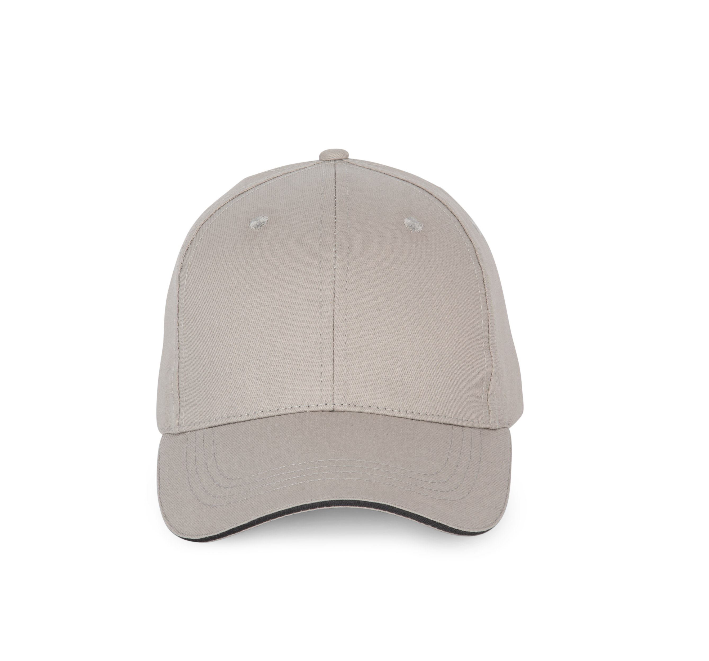 6-Panel-Kappe mit Kontrast-Sandwichschirm