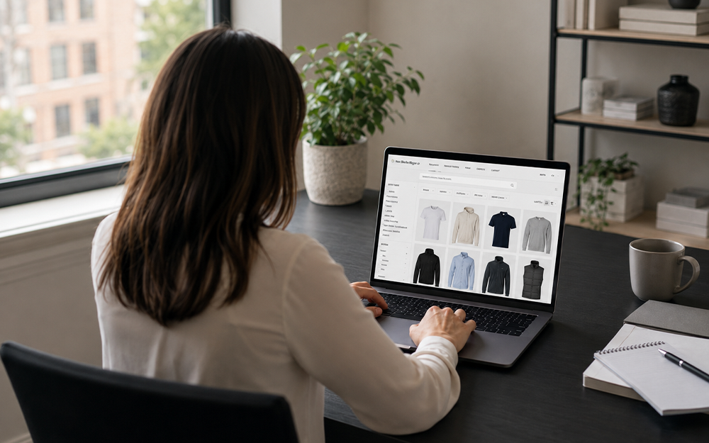 Neutraler Textilkatalog