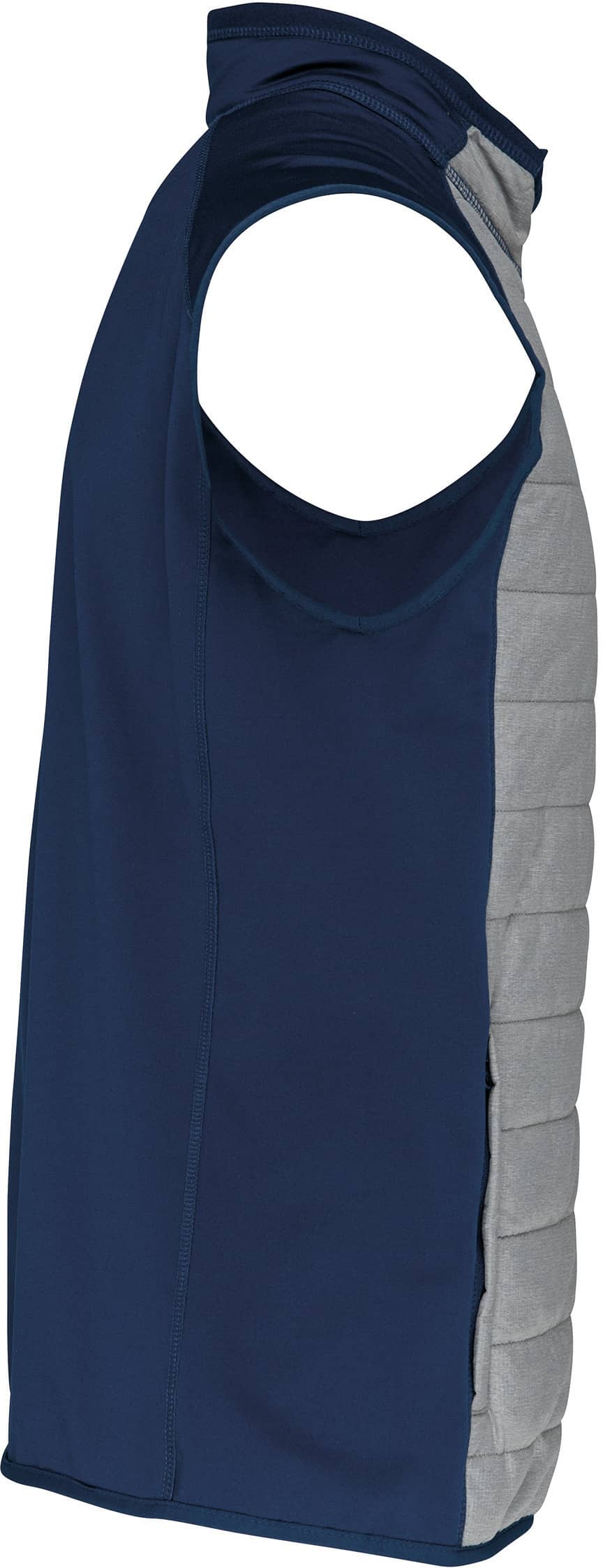 Sportweste aus Bi-Material PA235A - Marl Grey / Sporty Navy