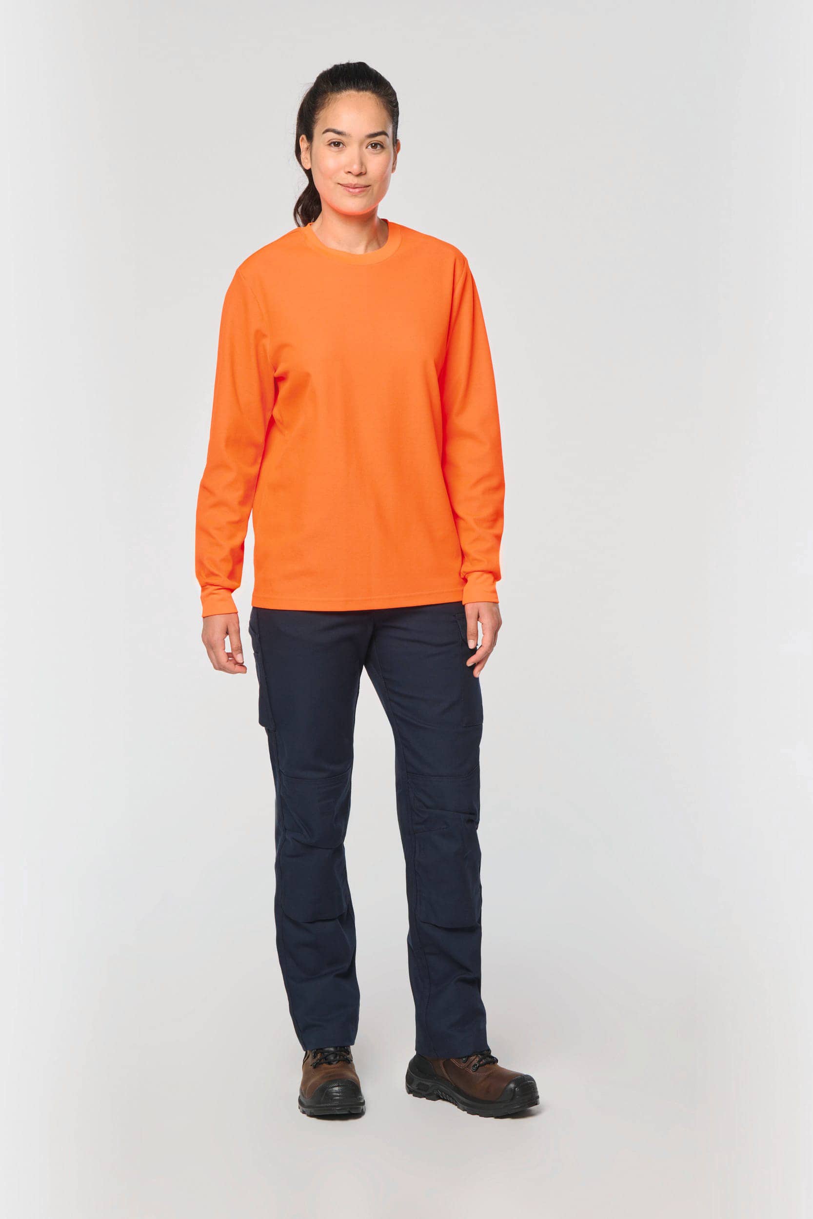 Umweltfreundliches Unisex-T-Shirt mit langen Armen aus Baumwolle/Polyester
