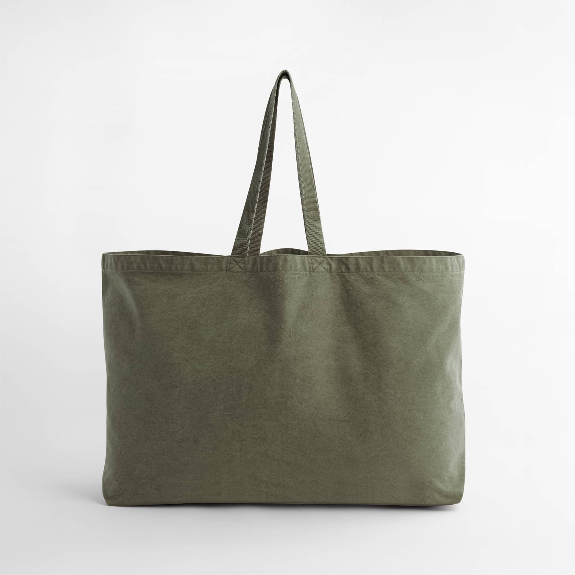 Garment Dyed Oversized Tote Bag