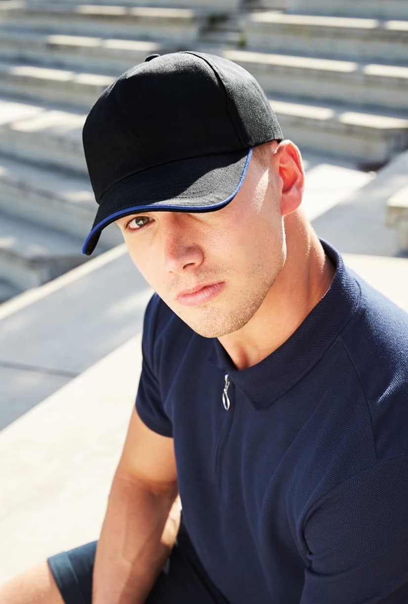 Authentic 5 Panel Cap - Piped Peak