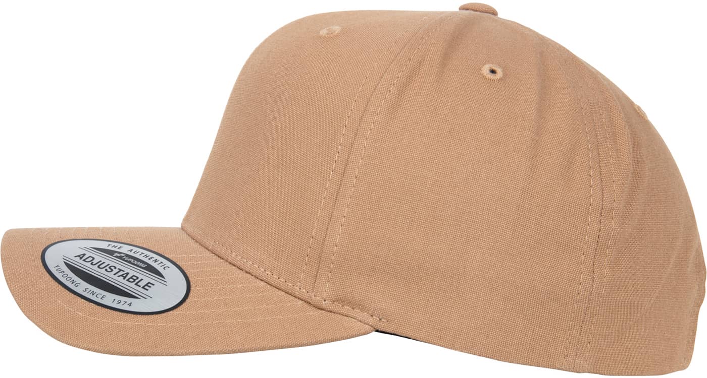 6-Panel Curved Metal Snap Cap