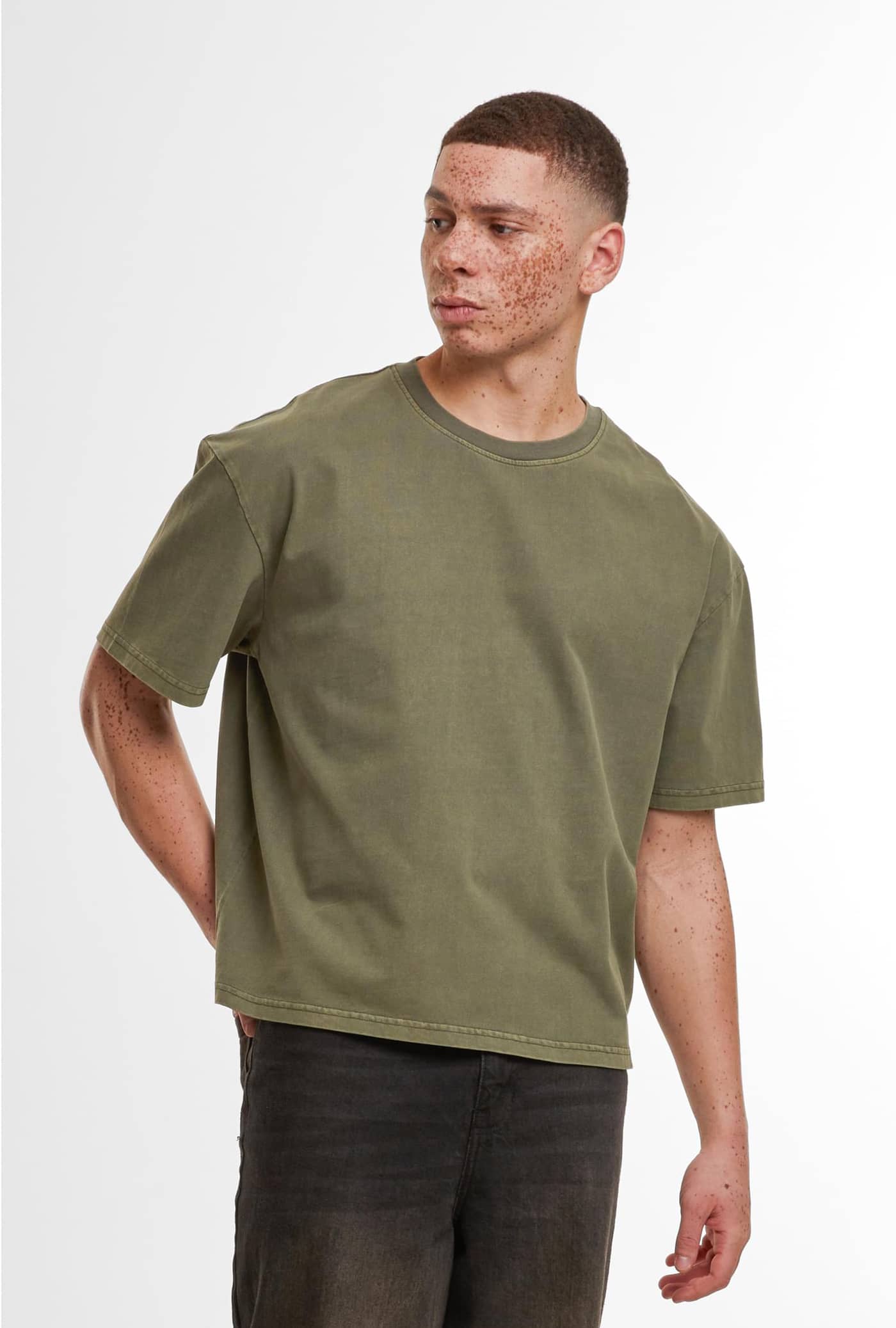 Vintage Cropped Heavy Oversize Tee