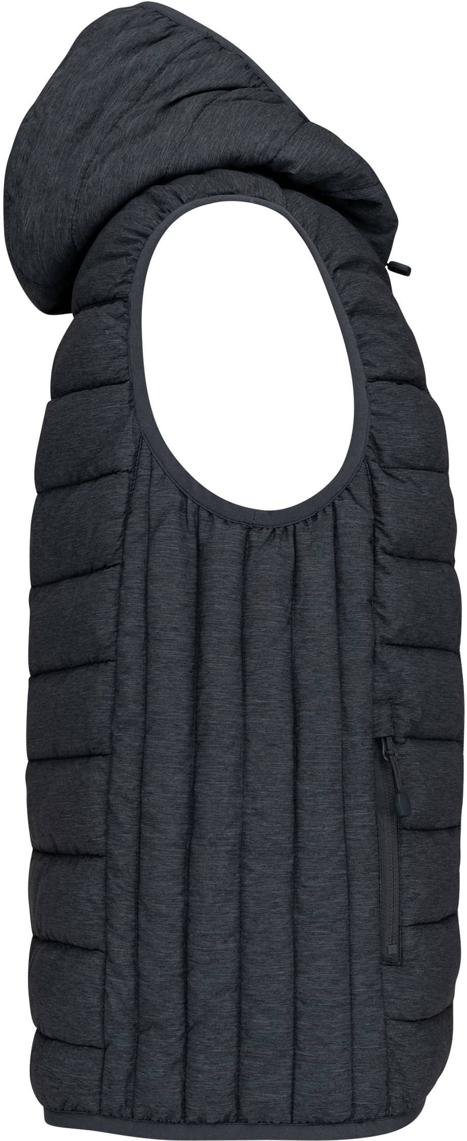 Bodywarmer mit Kapuze für Kinder - Marl Dark Grey