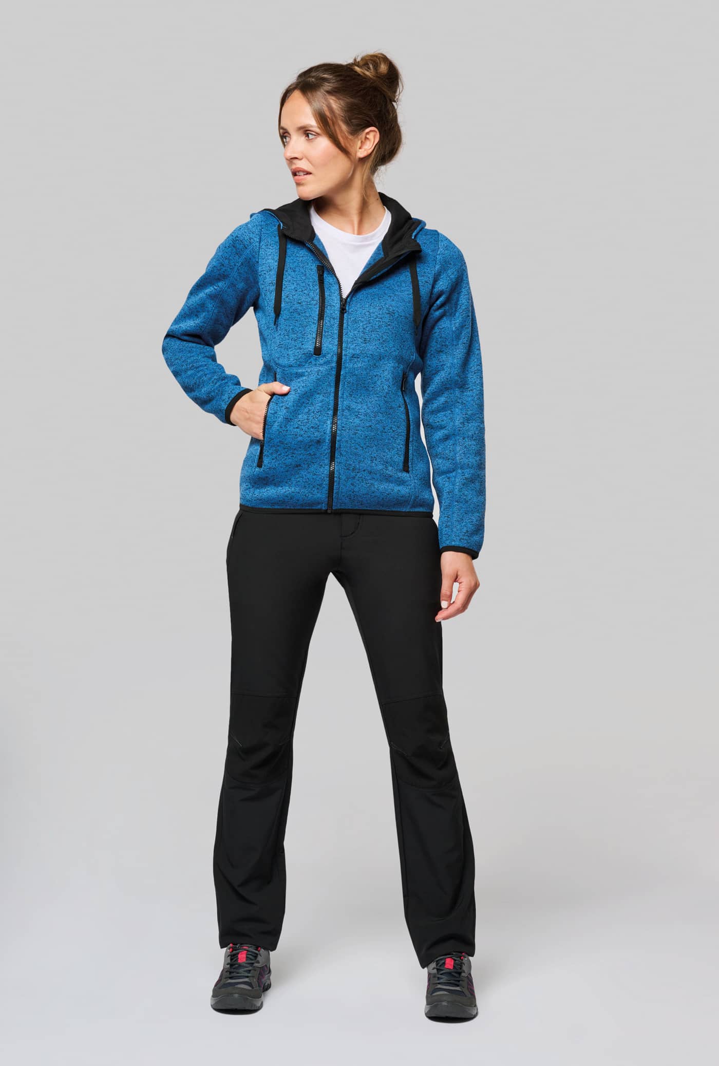 Damen-Hoodie aus Chiné