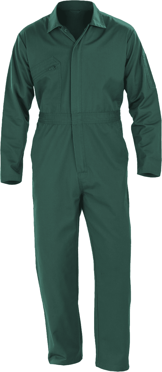 Recycled Action Overall With Zip Front