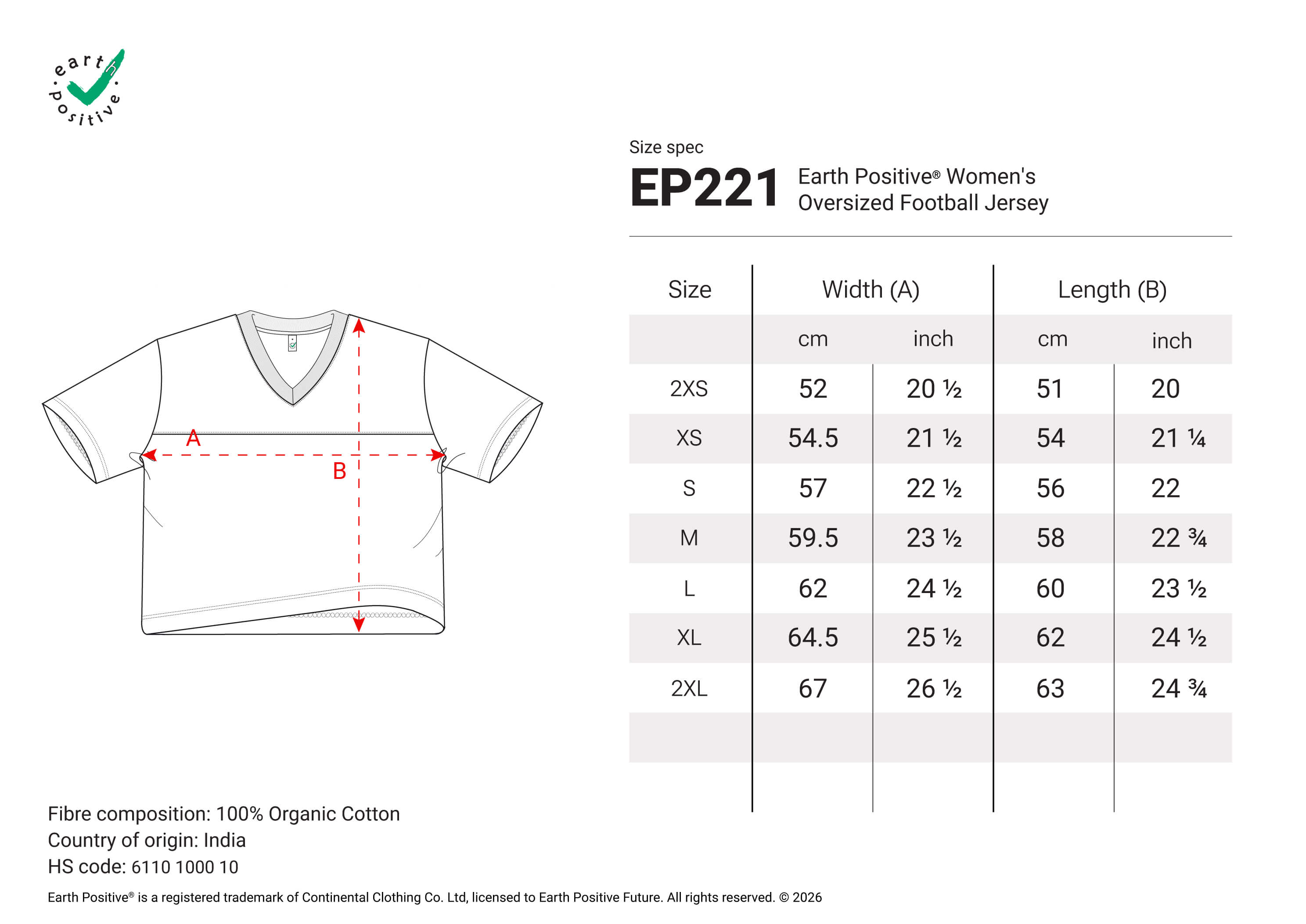 Women’s Oversized Football Jersey
