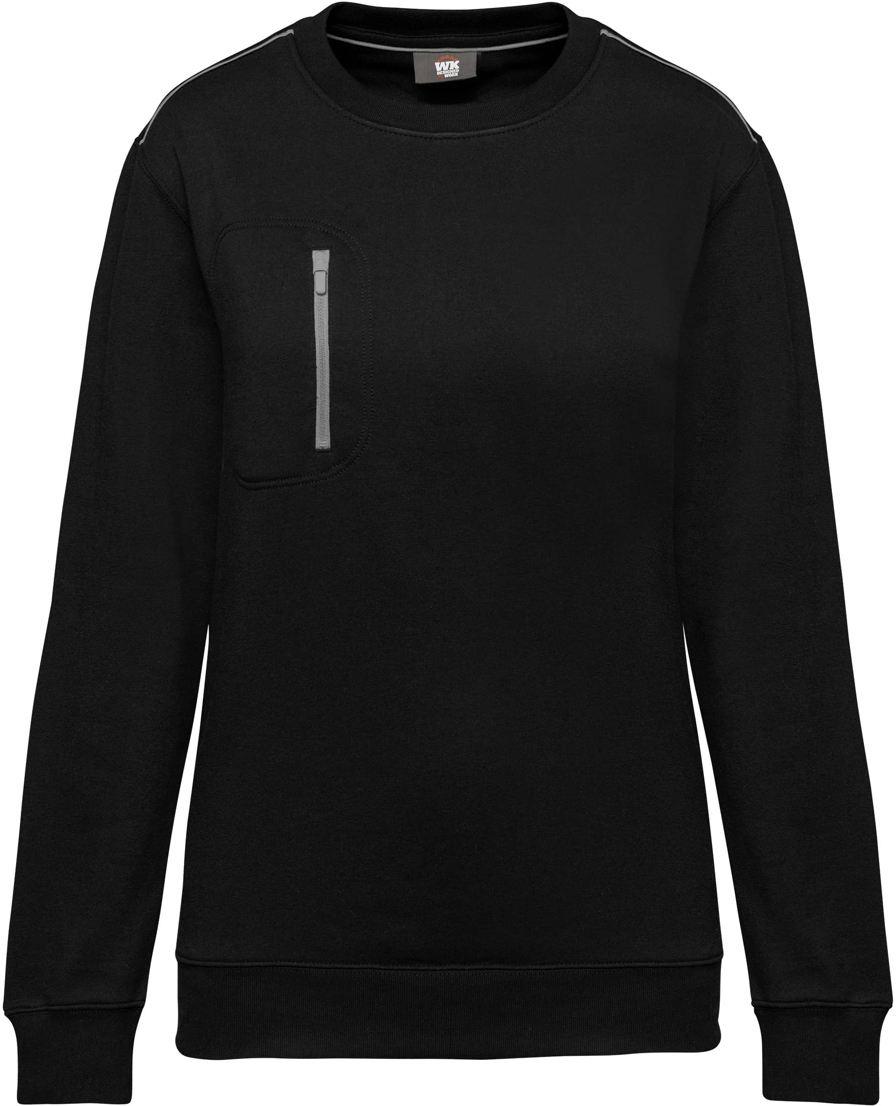 Day To Day Unisex-Sweatshirt mit kontrastfarbener Zip-Tasche