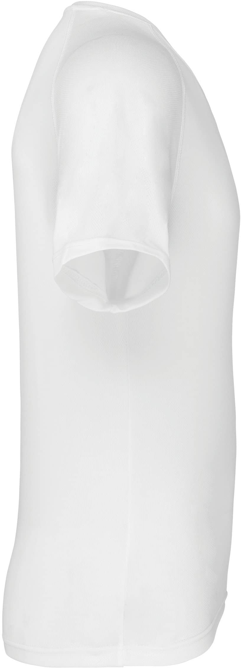 Kinder Basic Sport Funktionsshirt Kurzarm - White