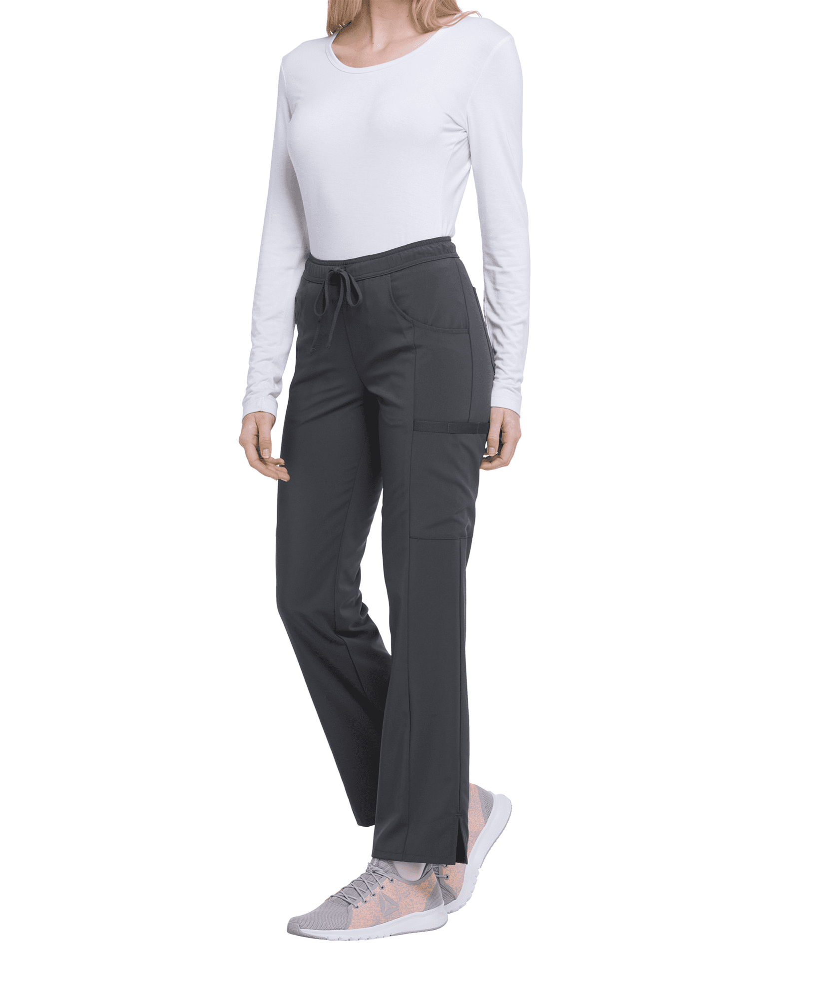 Damenhose mit mittlerem Bund und Kordelzug