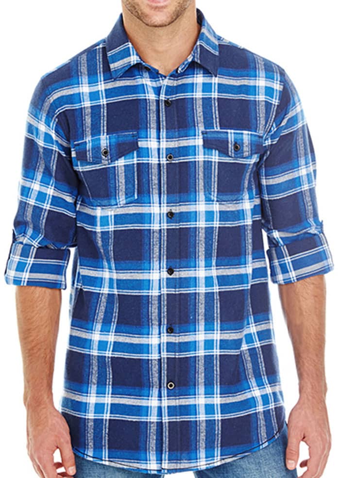 Woven Plaid Flannel Shirt