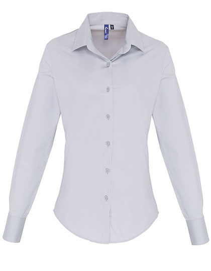 Women´s Stretch Fit Poplin Long Sleeve Cotton Shirt