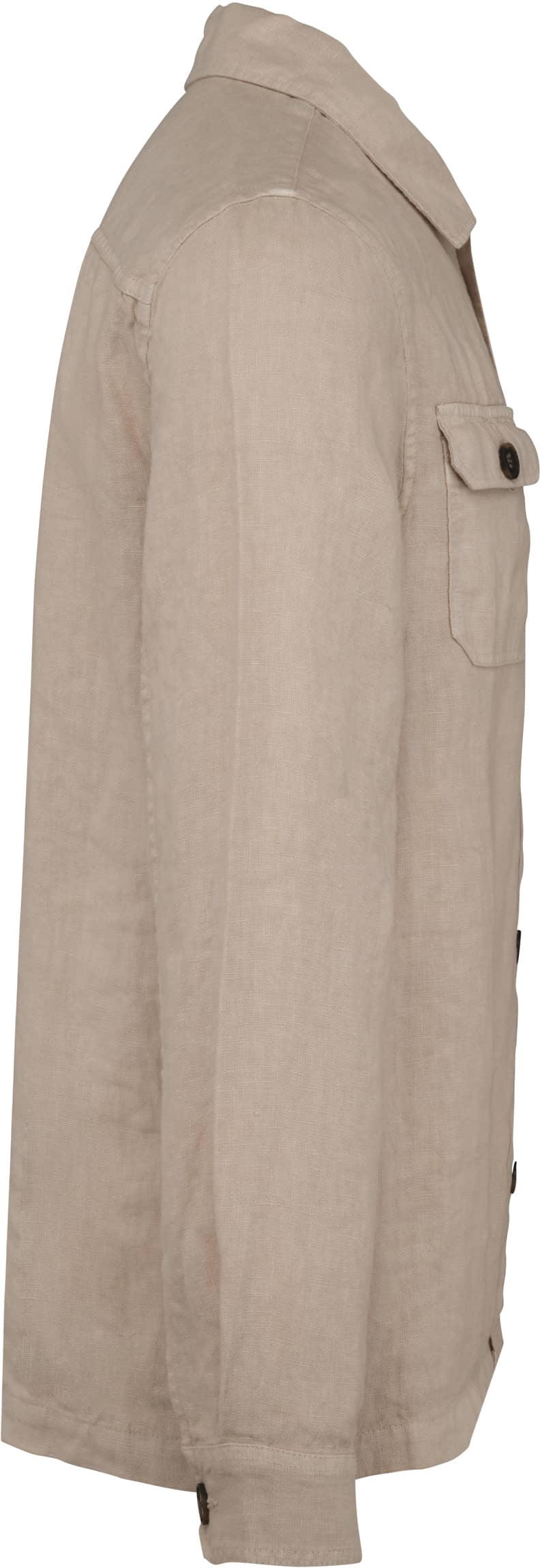 Ausgewaschene Herrenhemdjacke aus Leinen