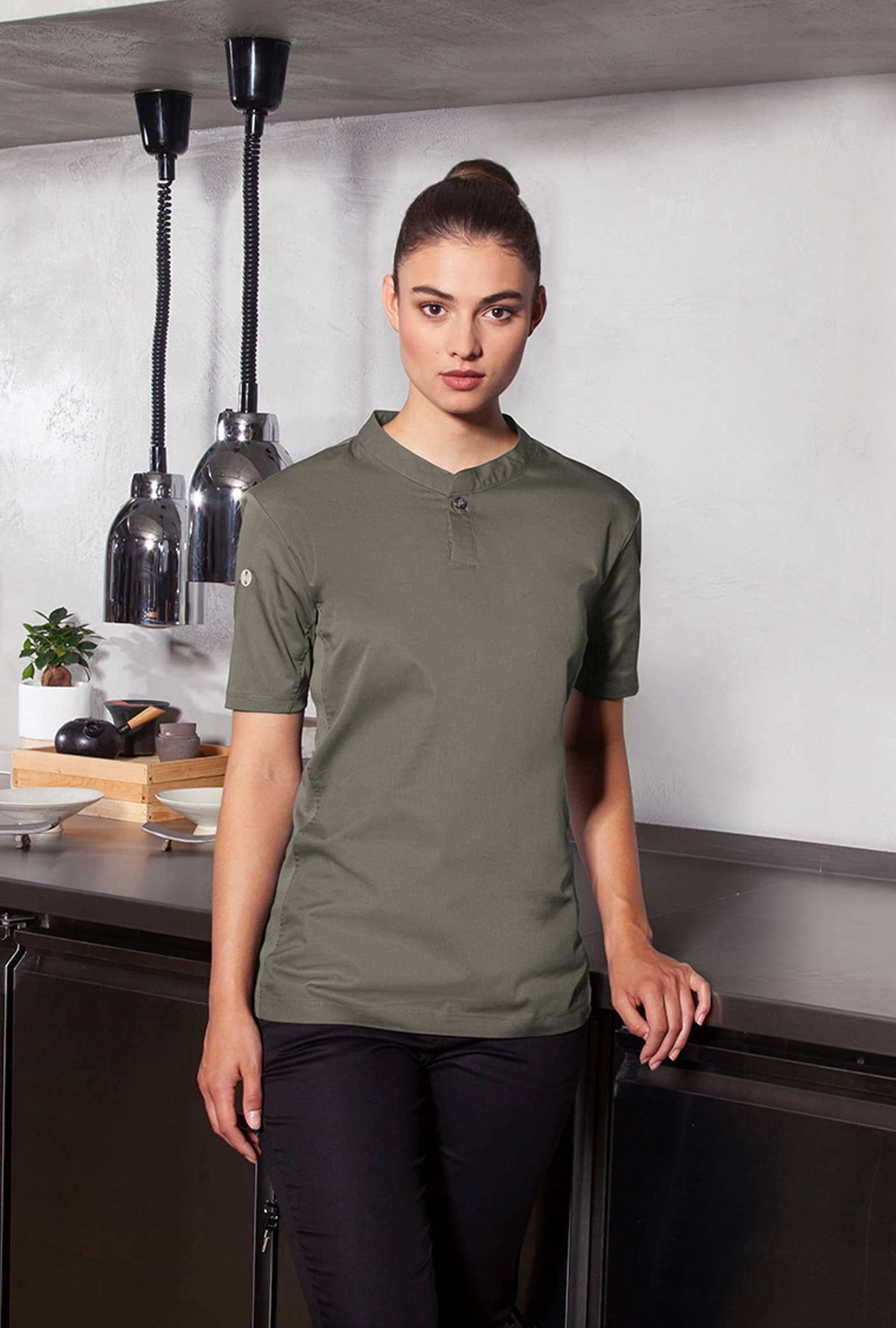 Kurzarm Damen-Arbeitsshirt Performance