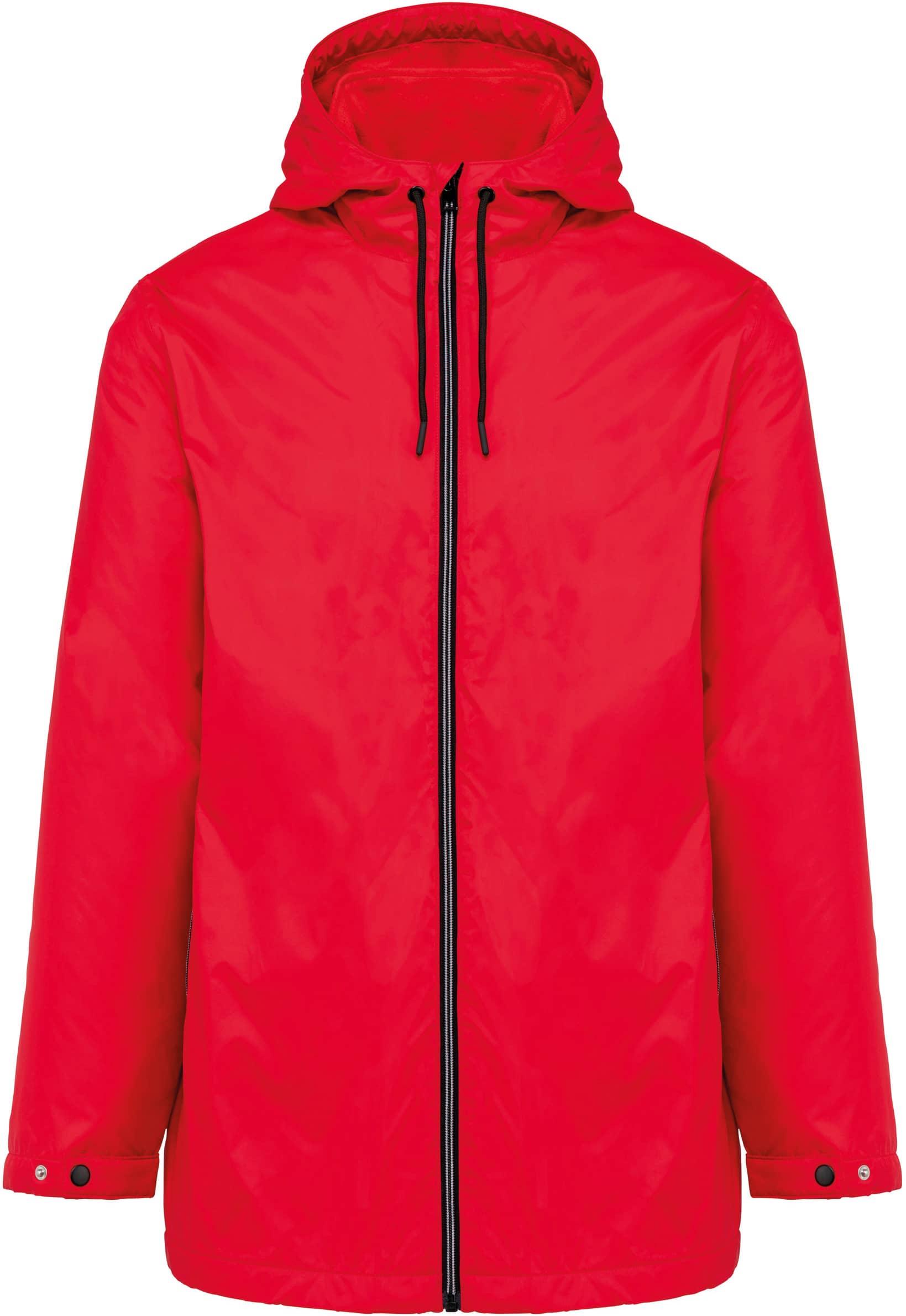 Gefütterte Unisex-Kapuzenjacke aus Mikrofleece