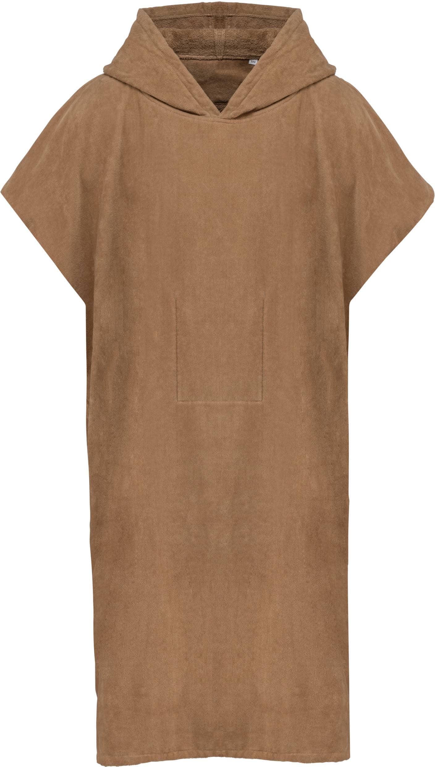 Unisex-Frottee-Poncho mit Kapuze - S/M