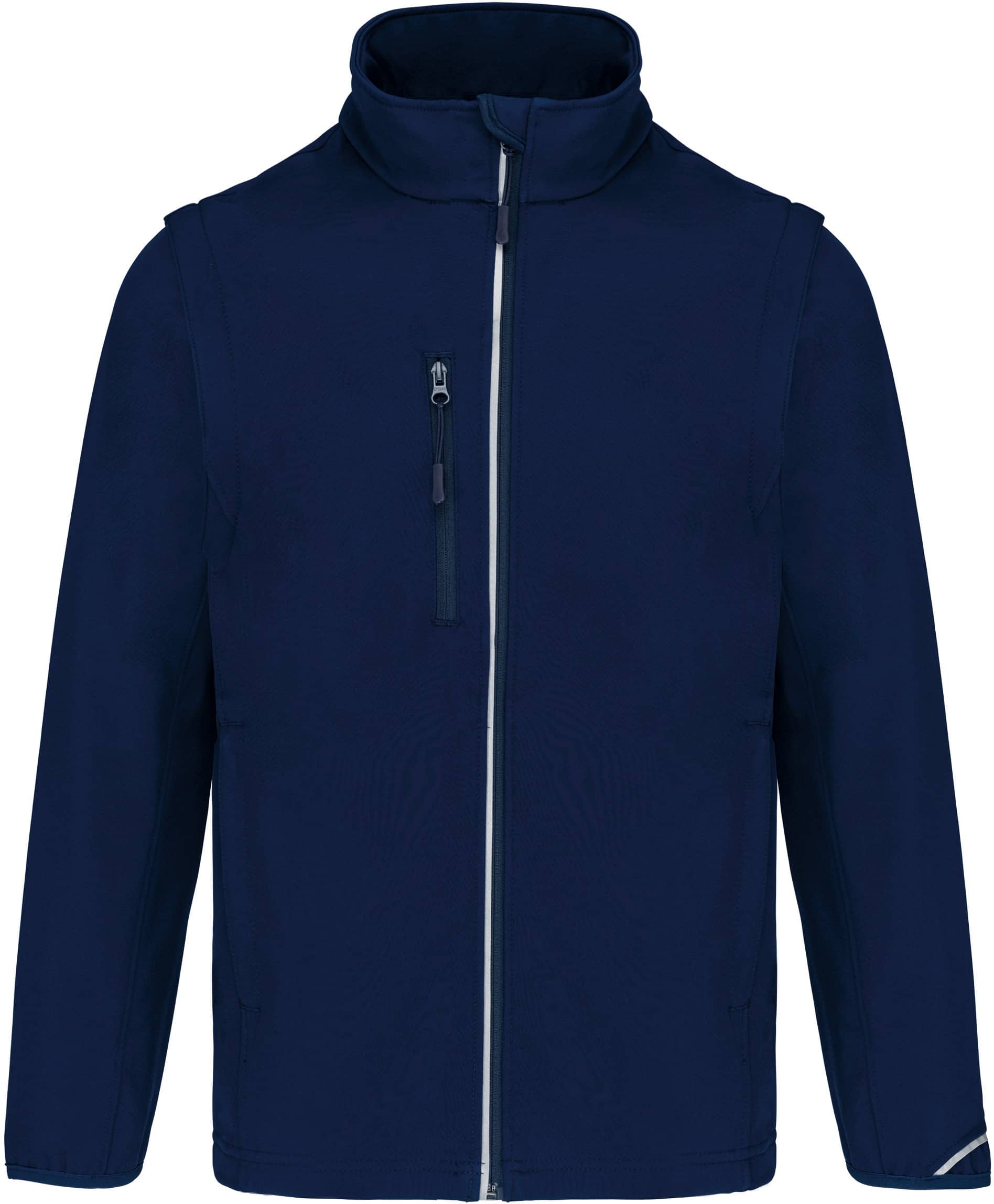 Softshelljacke mit abnehmbaren Ärmeln