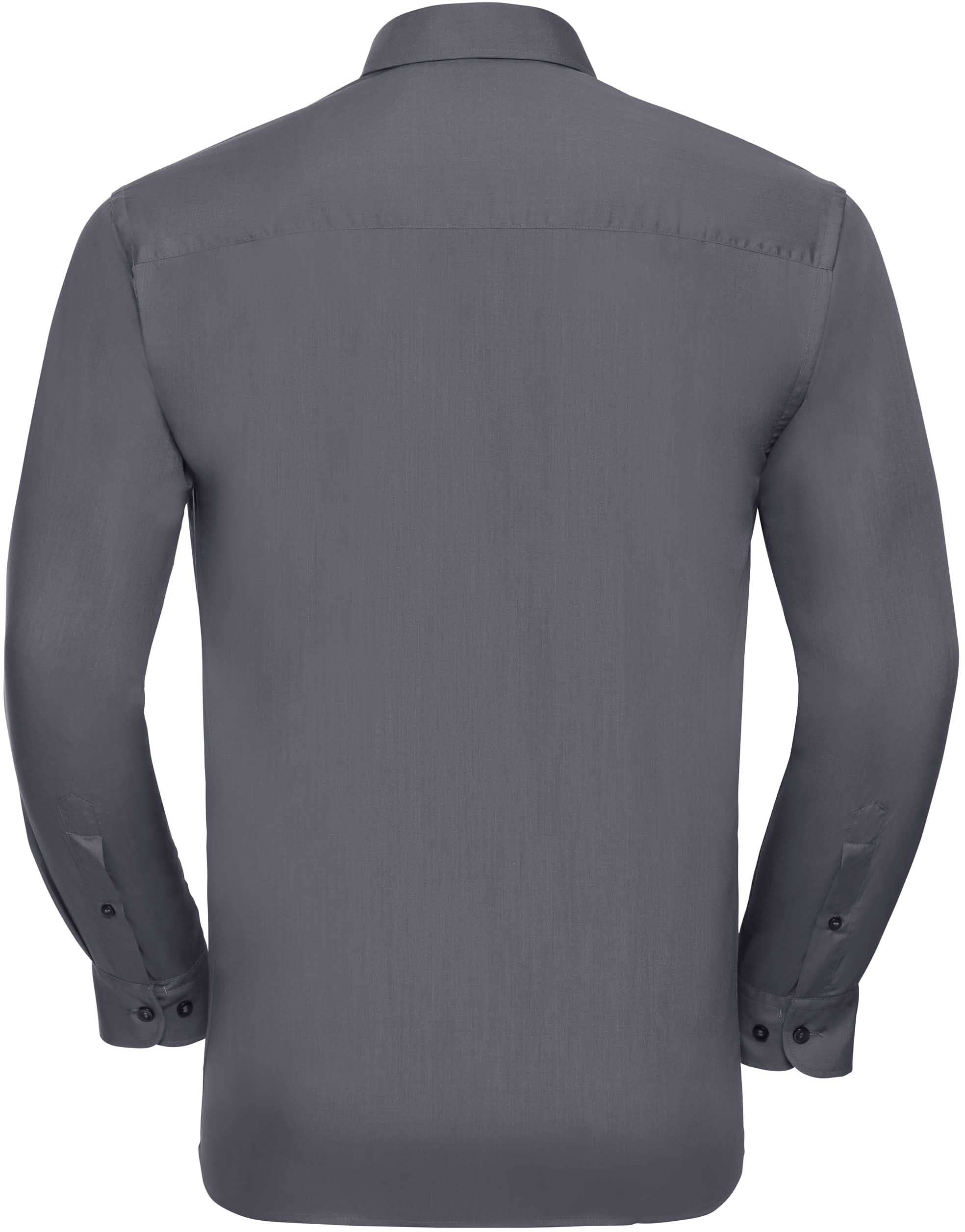 Men's Long Sleeve Classic Polycotton Poplin Shirt
