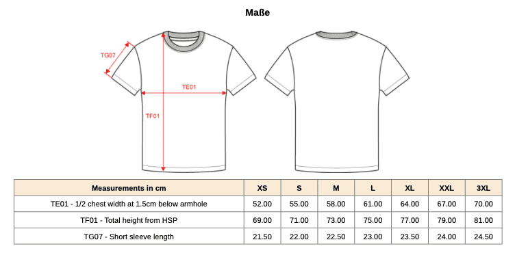 T-Shirt mit kurzen Ärmeln, Unisex, Oversize