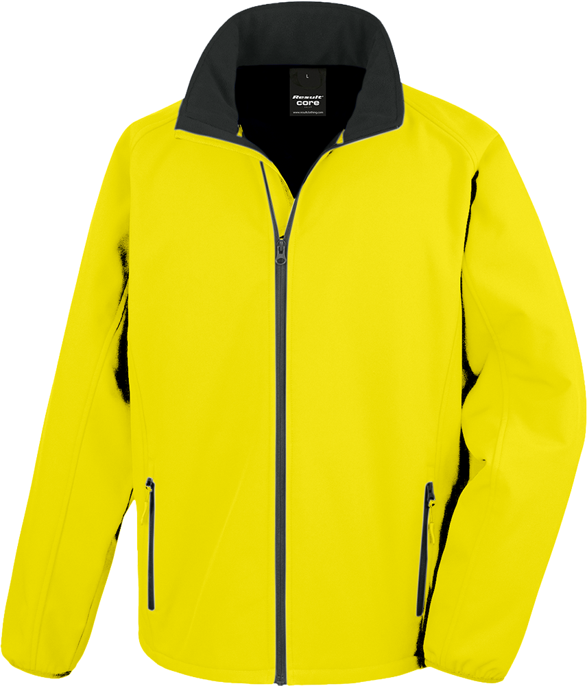 Men's Printable Softshell Jacket with Recycled Fleece Inner