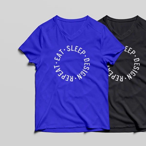 Männer V-Neck T-Shirt Mockup