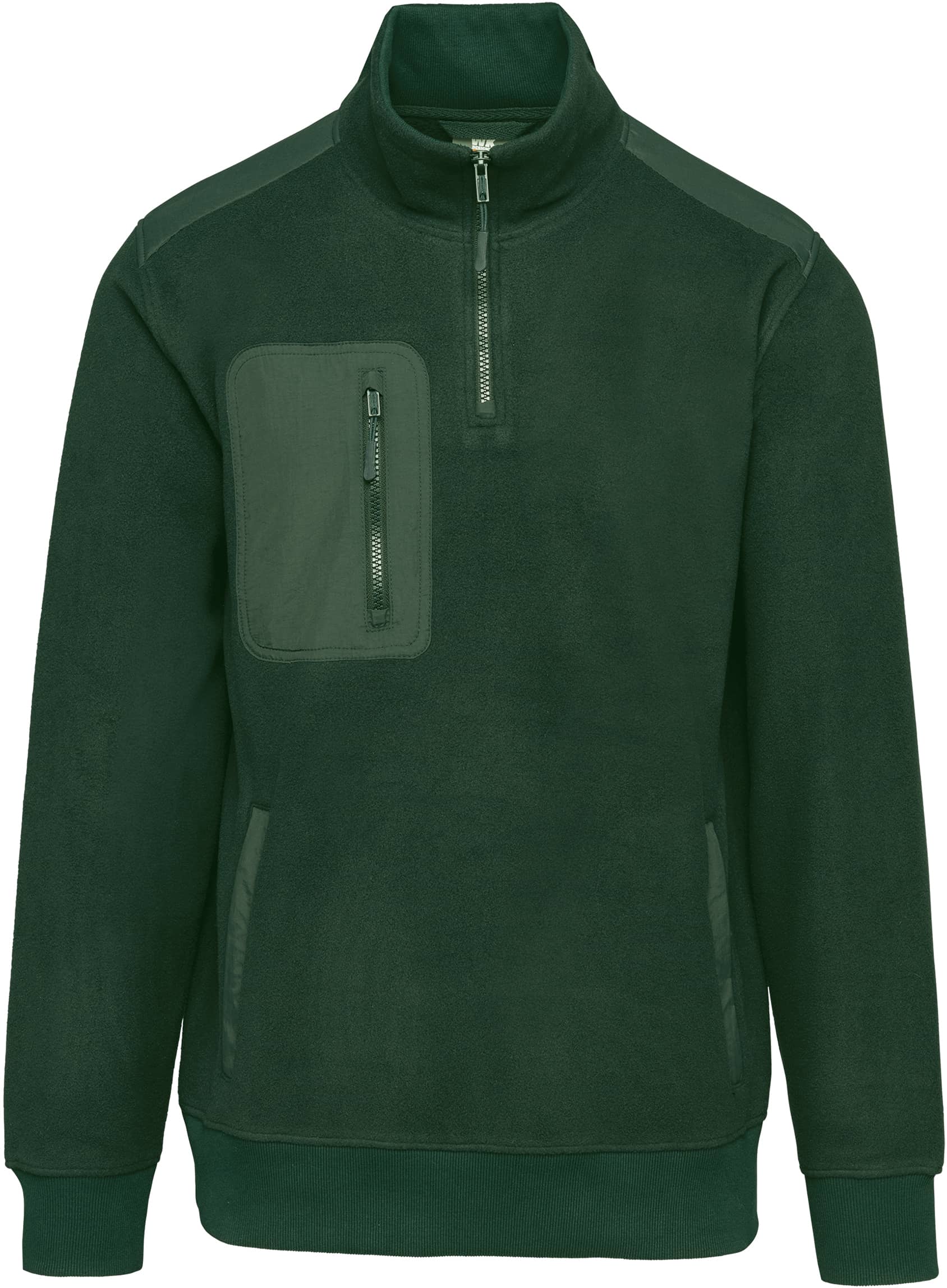 Umweltfreundlicher Fleecepullover mit Reißverschlusskragen, Unisex