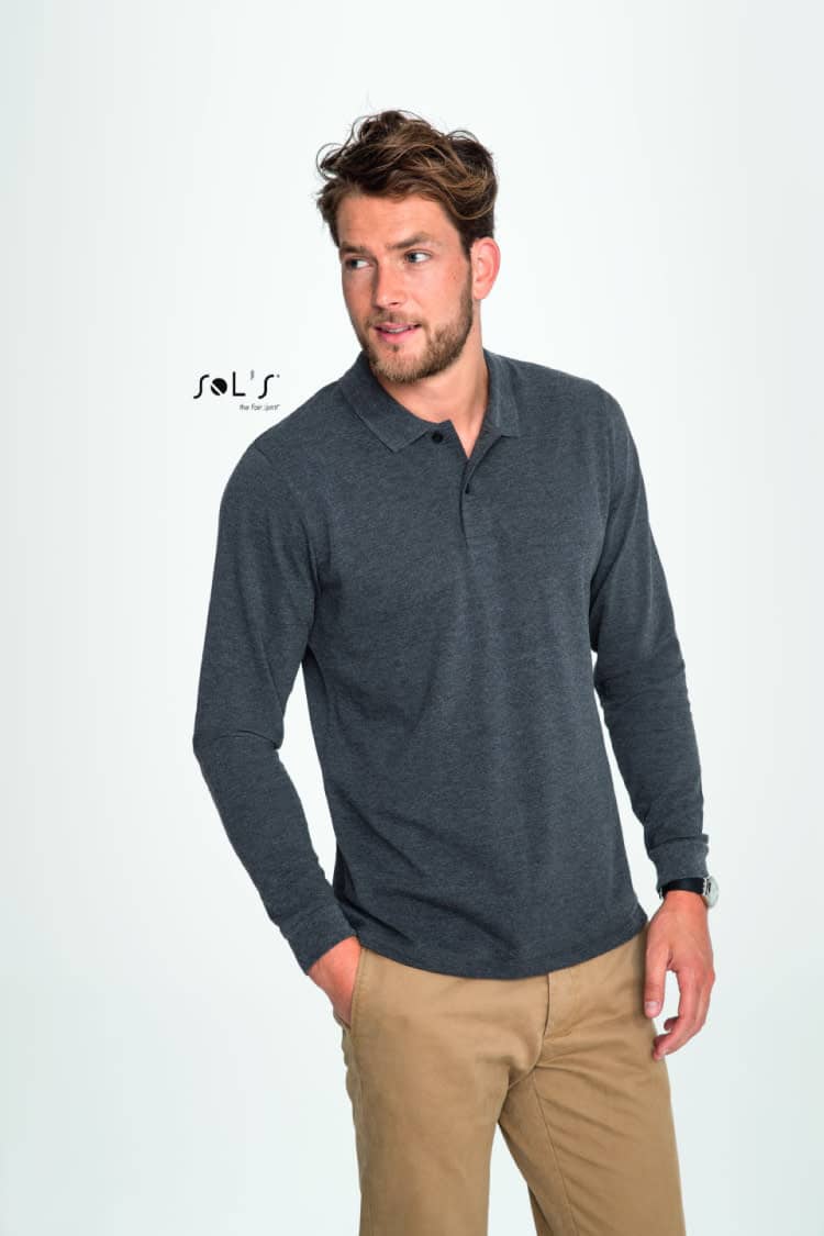 Men´s Long-Sleeve Piqué Polo Shirt Perfect