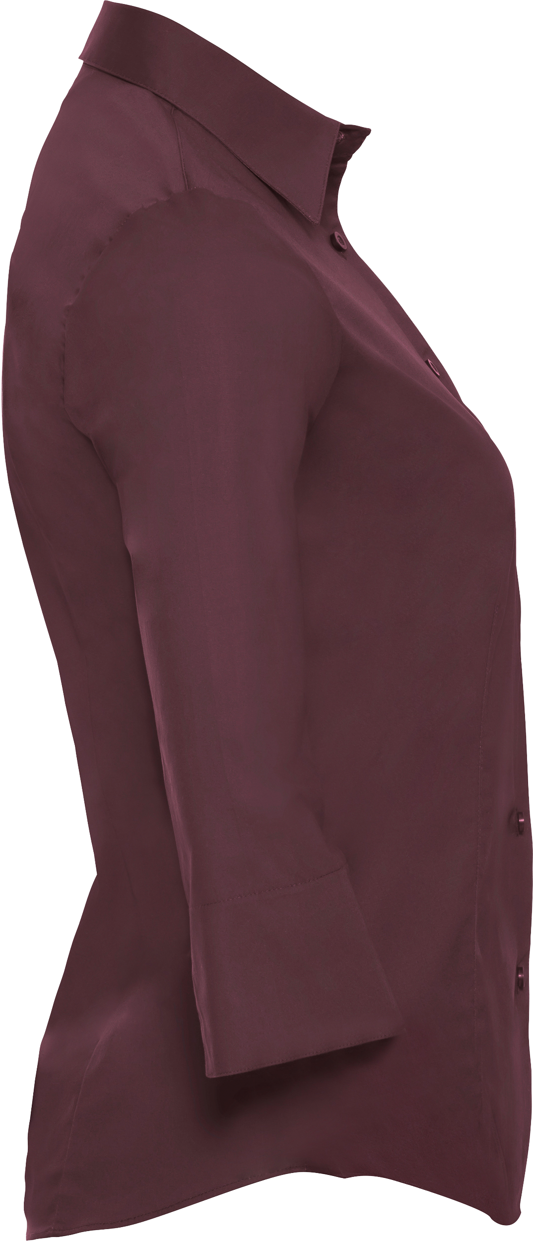 Ladies' Long Sleeve Classic Pure Cotton Poplin Shirt