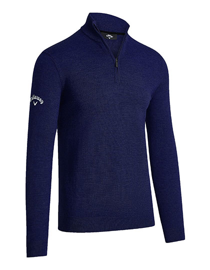 Men´s 1/4 Zipped Merino Sweater