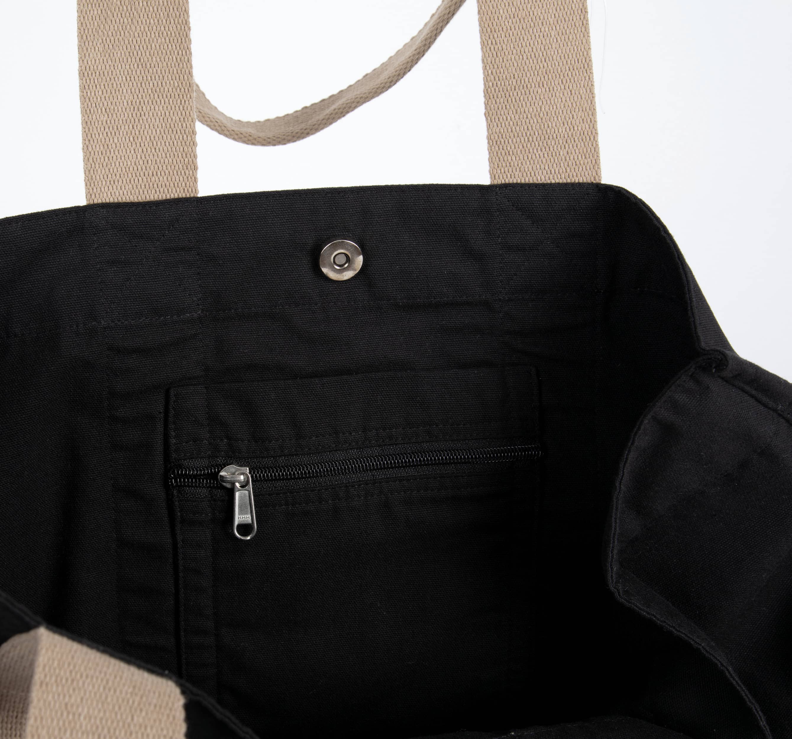 Große recycelte Shoppingtasche mit Seitenfalte