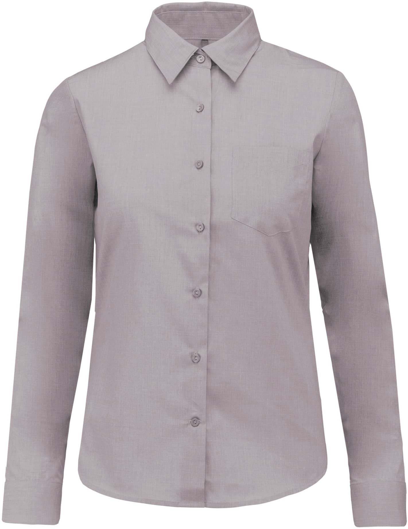 Popeline-Hemd Baumwollpolyester pflegeleicht für Damen
