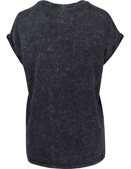 Ladies´ Acid Washed Extended Shoulder Tee