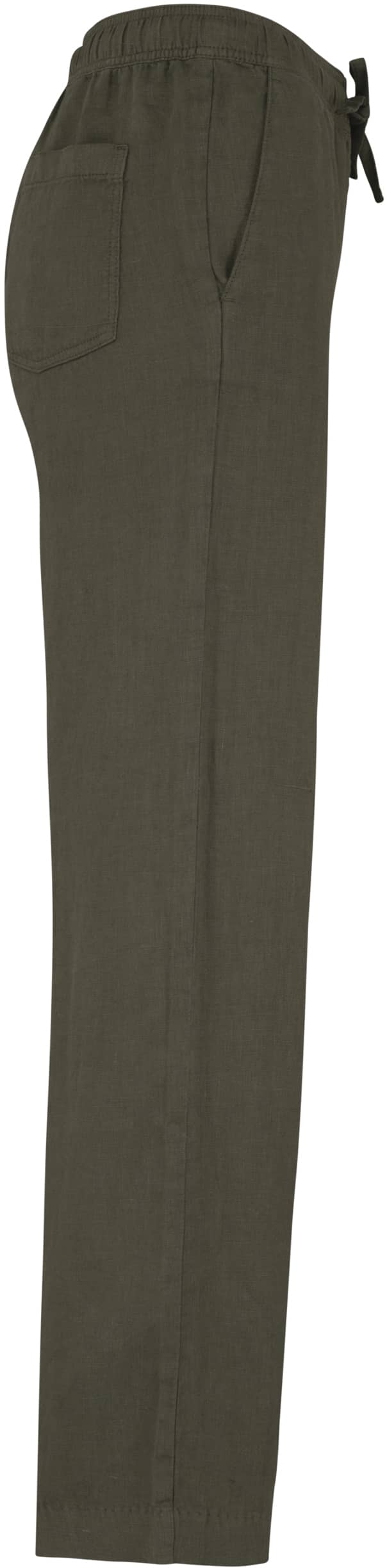 Ausgewaschene Damenhose aus Leinen