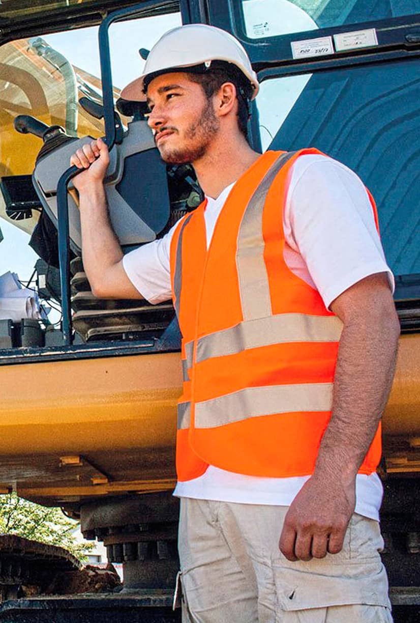 Hi-Vis Safety Vest With 4 Reflective Stripes Hannover